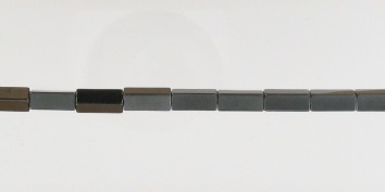 1190216 Hematite 4x13mm Sq Cylinder