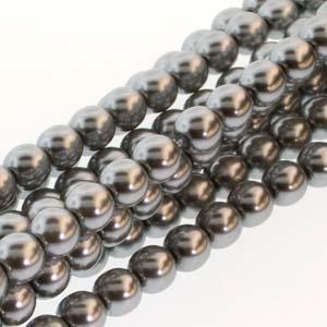 2030008 Glass Pearl 2mm Silver