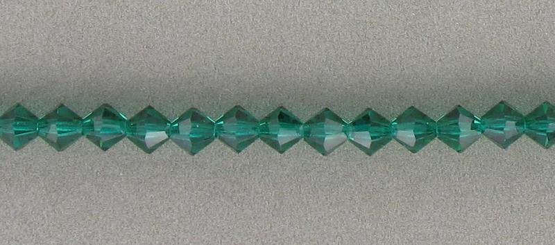 2707253 Preciosa Emerald 3mm, 42 Beads