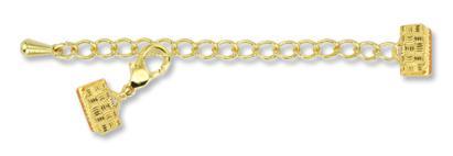 3082210 Gold Col 10mm Extender /W Lobster Clasp