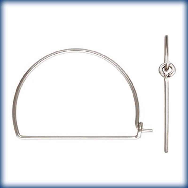 3203422 Ss 16x22mm Wire Arch Earring Hoop