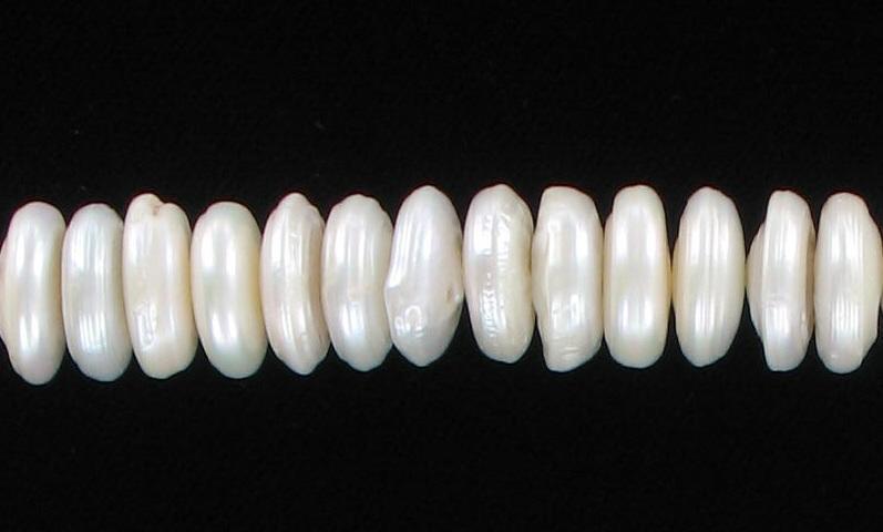 655014 Fw Pearl White 15mm Coin C/D